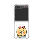 [S2B] KAKAO FRIENDS Clear TPU+PC Bumper Case for Galaxy Z Flip6 – Dual Protection, Shock-Absorbing Corners, Side Loop Strap Hole, Precise Fit - Made in Korea